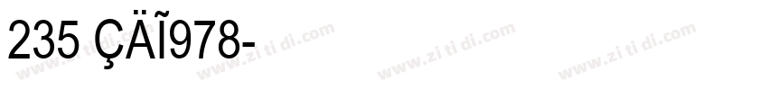 235 CAI978字体转换